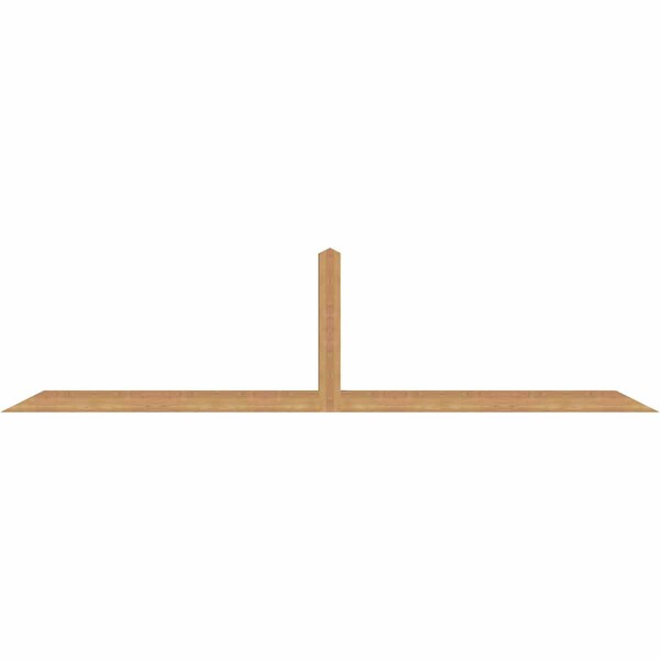 Ekena Millwork Portland Timber Gable Bracket, Western Red Cedar, 108"W x 27"H x 3 1/2"D x 3 1/2"F, 6/12 Pitch GBW108X27X0404POR00SWR - main